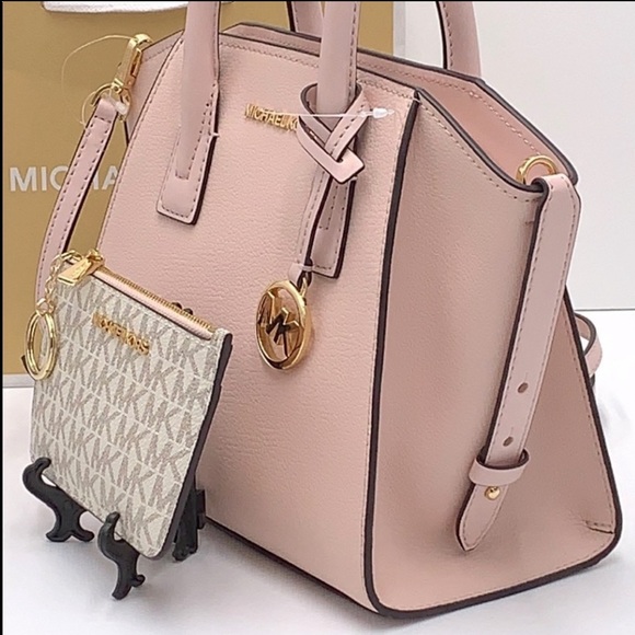 Michael Kors Avril Small Leather Top-Zip Satchel and Small Wallet Coinpouch Set - Picture 4 of 16